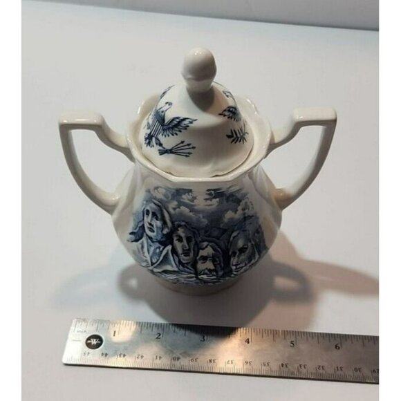 America Hurrah English Ironstone J&G Meakin Sugar Bowl And Creamer Pitcher - Picture 12 of 15